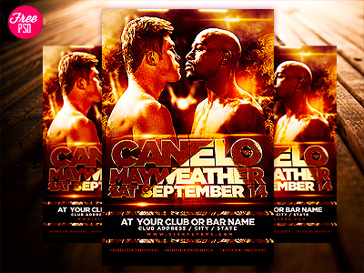 canelo alvarez vs mayweather poster