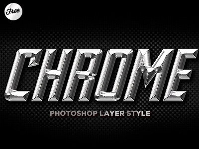 Free Chrome Photoshop Layer Style asl chrome free freebie metal photoshop layer style psd steel text effect