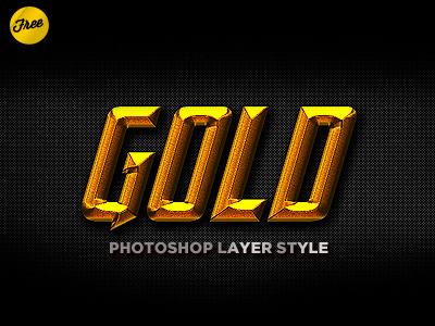 Free Gold Photoshop Layer Style Psd free freebie gold gold style gratis photoshop layer style psd style