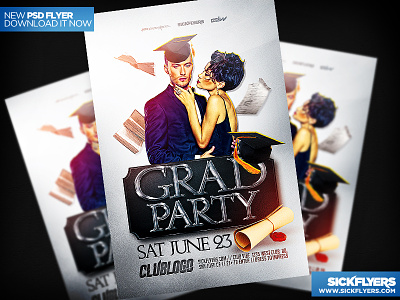 Graduation Party Flyer Template Free from cdn.dribbble.com