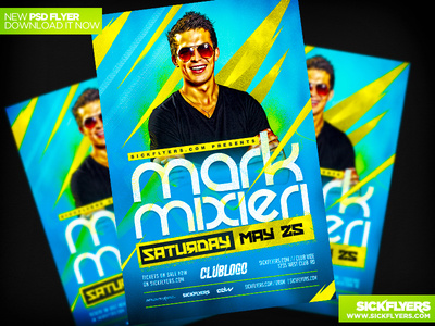 Spring Dj Flyer Template PSD