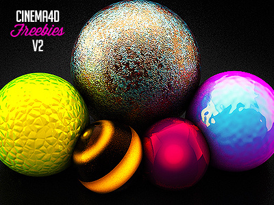 Free Cinema 4D Material Pack V2 3d 3d model bee cinema 4d free freebie lizard material pack model renders rust shaders shine