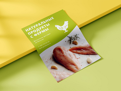Leaflet for Farm products add advertisement branding farm graphic design leaflet poster products