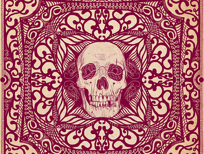 Skull Refined Design design illustration pattern procreate