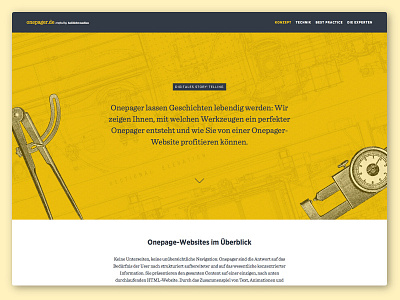 onepager.de design design flat frontend onepager webdesign