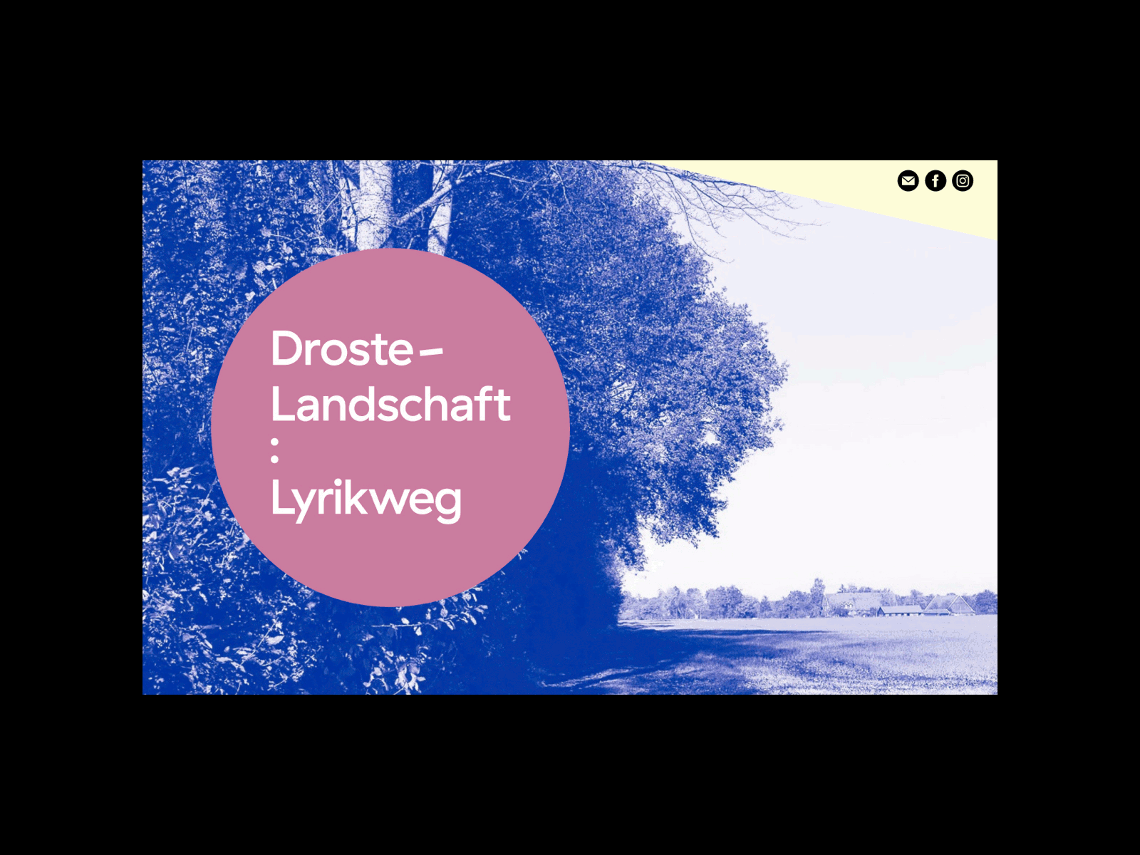 Dorste-Landschaft : Lyrikweg clean minimal ui webdesign website