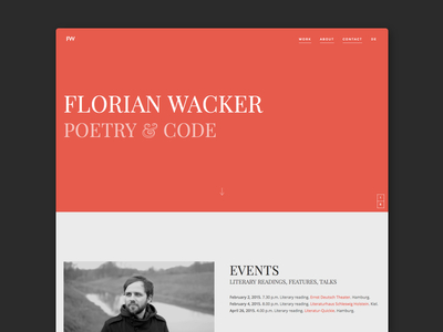 New portfolio site clean design minimal portfolio typography webdesign writing