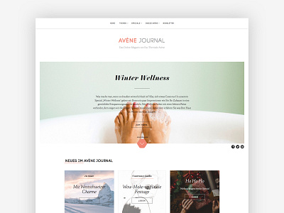 Online magazine blog clean design magazine typography webdesign