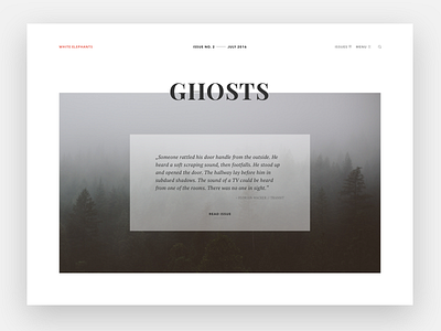 Header concept clean header magazine minimal typography webdesign writing