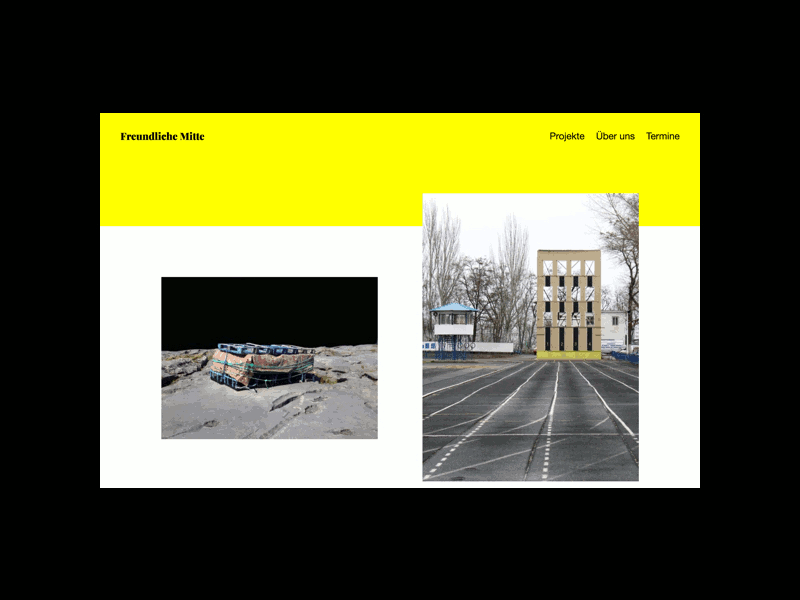 Freundliche Mitte clear minimal portfolio webdesign website