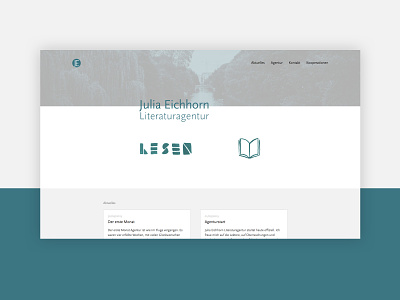 Literary Agency clean minimal webdesign website white writing