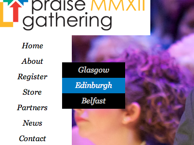 Praise Gathering MMXII choir mast nav website