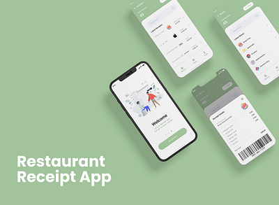 Restaurant Receipt App mobile app restaurant ui ux