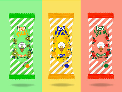 Ice-cream Icy Nyasha | Packaging design