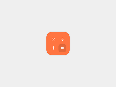 App Icon Design | Calculator Icon | Daily UI 005 | #DailyUI app app icon calculator clean design icon icon design minimal