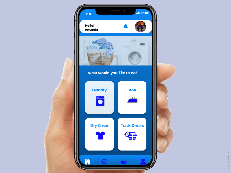 laundry app by Okonkwo nmesoma on Dribbble