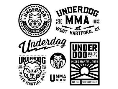 Underdog BJJ Apparel apparel fighting illustration jiu jitsu logo logo design sports