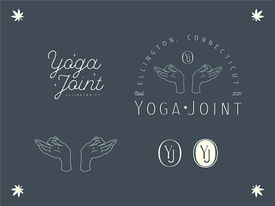Yoga Joint apparel badge brand branding design fitness gym illustration joint logo logo design vector weed yoga