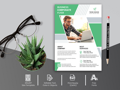 Corporate Business Agency Marketing Flyer Templete