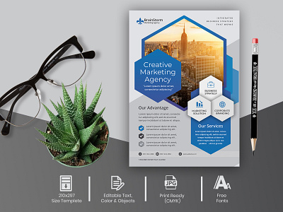 Brainstrom Company Marketing Flyer banner design branding design brochure brochure design corporate flyer flyer design flyer template graphics design professional flyer real estate flyer