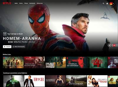 Netflix Interface design netflix redesign ui ux website