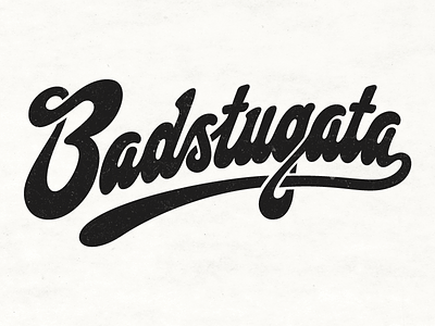 Badstugata custom font hand drawn logo type typography