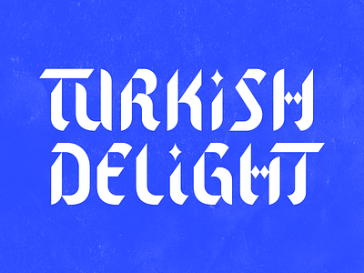 Turkish Delight blackletter branding calligraphy club identity lettering logo music rotunda turkey turkish typography