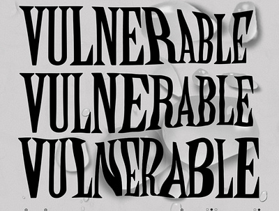 Emotional type design mentalhealth typography typography art vulnerability