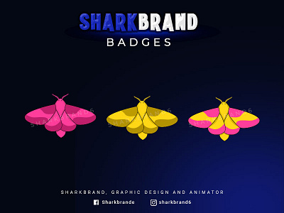 BUTTERFLY BADGES