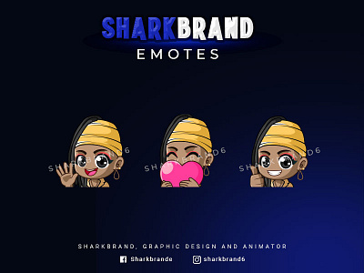 GIRLS branding design emotes illustration logo