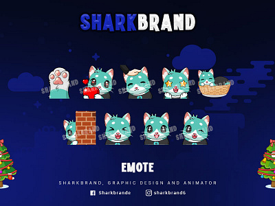 Cute Cat ^^ design emotes illustration logo vector