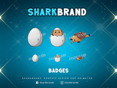 echidna badges design emotes illustration logo vector