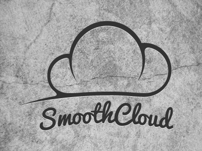 Logo cloud logo smooth vector