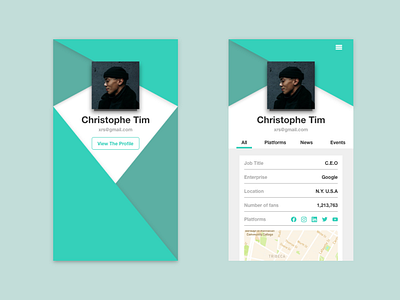 Daily UI Challenge 006 (User Profile) dailyui design figma ui user profile ux