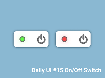 Daily UI Challenge 015 (On/Off Switch) dailyui design figma ui ux web