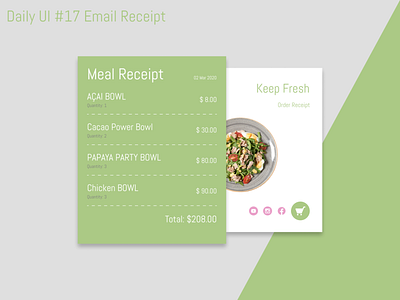 Daily UI Challenge 017 (Email Receipt) dailyui design figma ui ux web web design