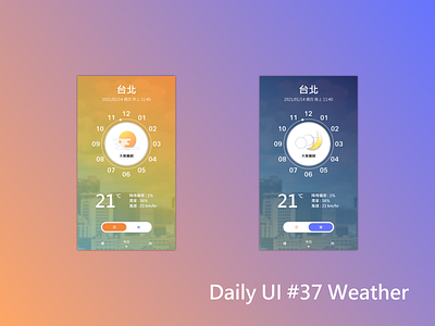 Daily UI Challenge 037 (Weather) dailyui design figma mobile ui ux weather