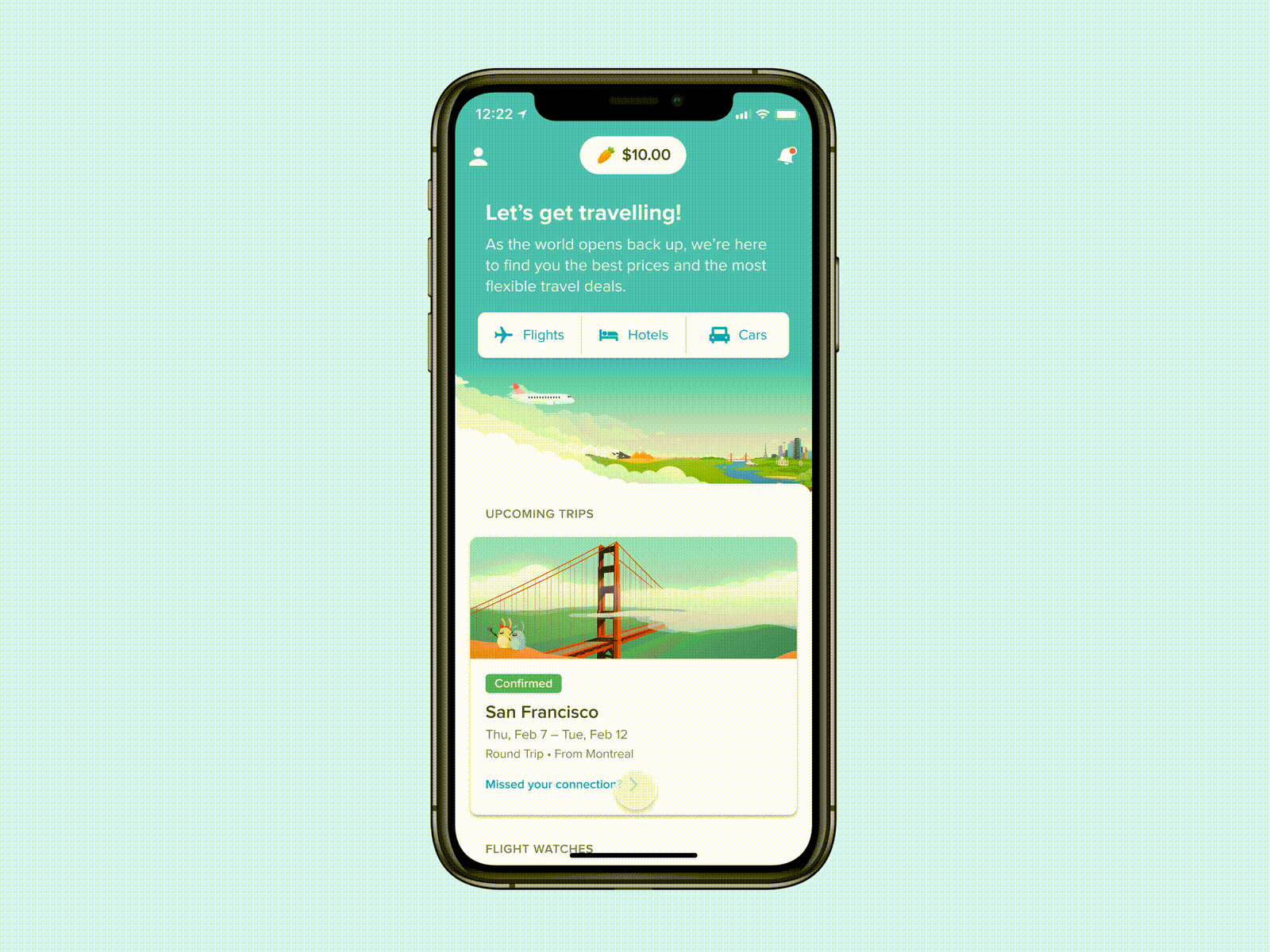 Rebooking a missed connection app design ios product design travel ui ux