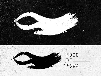 Branding Foco de Fora black brand handmade photography white