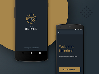 d2d Driver App android app b2b d2d door2door driver mobile rideshare startup ui