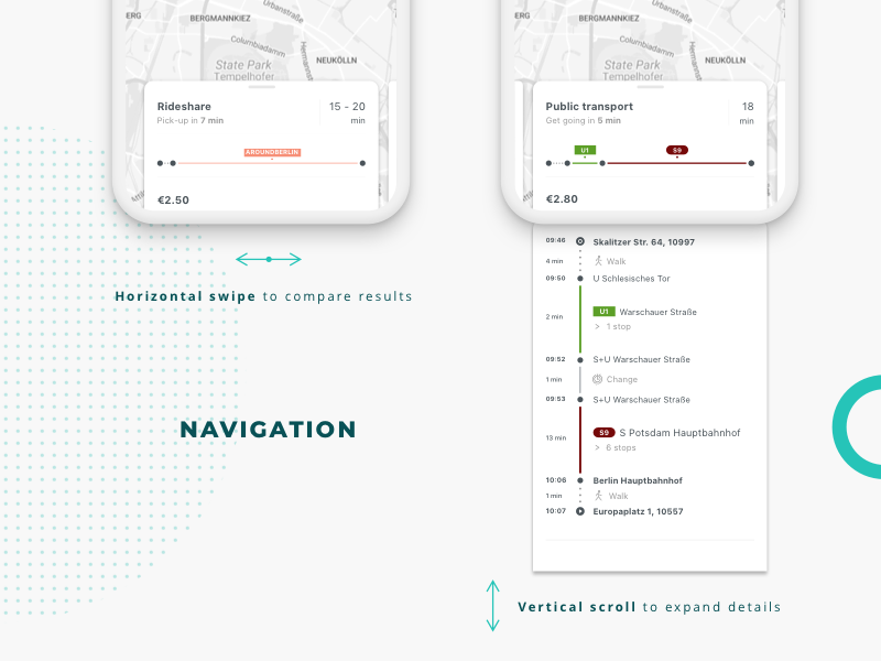 swipe and scroll by henrique j. tramontina for door2door on Dribbble