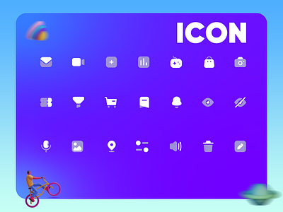 ICON app design icon illustration typography ui vector