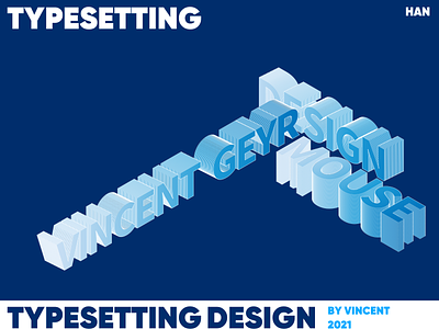 Typesetting vector illustration typography design