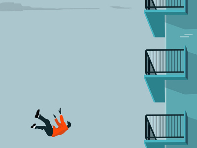 Falling Man falling man gravity illustration photoshop