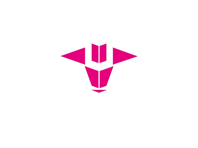 U on Bull Head geometriclogo logo logodesign simplelogo