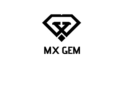 MX Gem Logo branding design design logo logo logo concept logodesign monogram monogram logo simple typography
