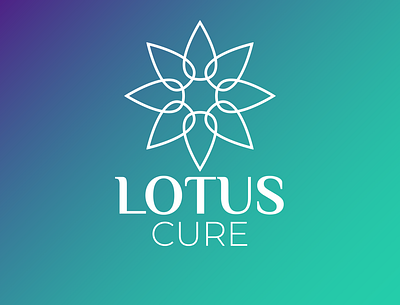 LOTUS CURE LOGO anagram cure design design logo logo logodesign lotus modify simple vector