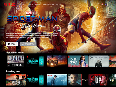 Netflix graphic design ui