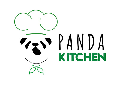 Panda Kitchen Logo branding design illustration logo