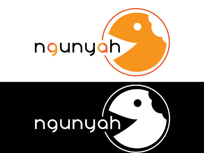 Ngunyah logo branding design illustration logo vector